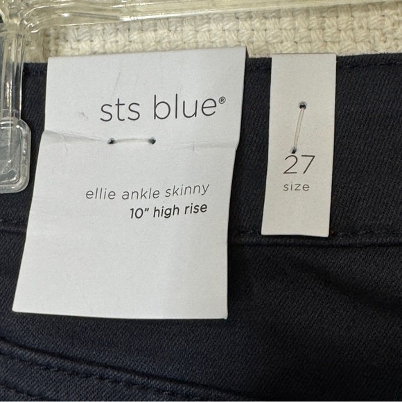 STS Blue Ellie Ankle Skinny Jeans | 27 | NWT Navy Blue High Rise Stretch Denim - Picture 3 of 11